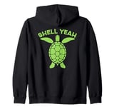 Sea Turtle Ocean Shell Yeah Turtle Lover Zip Hoodie