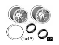 RADIOKONTROL 50015 Rko Roue Jantes Complet 2PCS