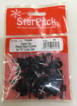 Cable Clips Round Black 6mm TV Coax Satellite Phone Electrical Wire Internet X40