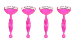 4 Bikini Plus Ladies Disposable Razors Shavers CURVED Underarm Hair Removal