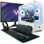 Vibox III-92 PC Gamer - 24" Écran Pack - 8 Core Intel i7 10700F Processeur 4.8GHz - Nvidia RTX 3070 Ti 8Go - 32Go RAM - 1To NVMe M.2 SSD - 600W PSU - Windows 11 - WiFi