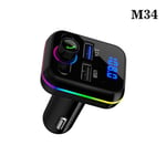 Auton pikalaturi 3.1A MP3 FM-lähetin U-levysoitin Dual USB Bluetooth 5.0 handsfree-autosarja Handsfree-sovitin autoon