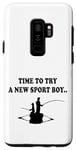 Coque pour Galaxy S9+ Il est temps d'essayer un nouveau sport père et fils partenaire de pêche garçon