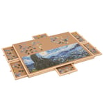 VEVOR Planche de Puzzle 1000 Pièces Table de Puzzle 734x549 mm avec 6 Tiroirs et Couverture Plateau Casse-Tête Rotatif à 360° et Portable Organisateur de Puzzle pour Amateurs de Puzzle Enfants Adultes