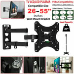 Full Motion TV Wall Mount Bracket Tilt Swivel 26 32 37 40 42 47 50 55For Samsung