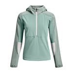 Women's Under Armour UA Terrain Half Zip Pullover Hoodie in Green