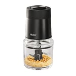 Haier Compact Food Processor, I-Master Series 5 with 2 Speeds, Double Power Blades, 0.5L Glass Bowl, Chopper, 550W, On App, Black [HCH5B1 S5]