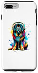 iPhone 7 Plus/8 Plus Colorful Splash Art Headphones Tibetan Mastiff Case