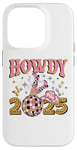 iPhone 14 Pro Howdy 2025, new year, 2025, cowgirl, gold silver pink Case