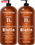 Biotin  Shampoo  and  Conditioner  Set  500Ml  for  Thinning  Hair –  Thickening