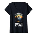 Womens Hiking Trails: Outdoor Adventures Breath of the Wild Nature V-Neck T-Shirt