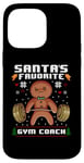 iPhone 14 Pro Max Santas Favorite Gym Coach Gingerbread Man Workout Christmas Case