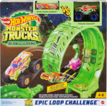 Hot Wheels Monster Trucks Glow in The Dark Epic Loop Challenge Playset