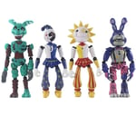 3/4/5 st Fnaf Five Nights At Freddy's Actionfigurer Modell Barn Pojkar Flickor Leksaker Gåvor [LGL] 4Pcs