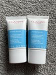 New Sealed Clarins Fresh Scrub Refreshing Cream Scrub 30ml (2x15ml)