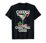 Peppermint Martini Christmas Cheer Cocktail Drink Mixology T-Shirt