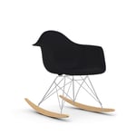 Vitra Eames Plastic Armchair RE RAR gungstol 12 deep black-chrome-golden maple