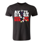 UKSoccershop Angel Di Maria PSG T-Shirt (Black)