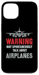 Coque pour iPhone 13 Vintage Je pourrais parler spontanément d'avions Fly Model