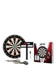 Xq Max Dartboard Starter Set - Includes Scoreboard, Marker Pen, Eraser, Two Sets Of Steel Darts