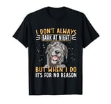 Irish Dogs Dad I Don't Always Bark At Night Irish Wolfhound T-Shirt