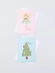 John Lewis Fairy & Tree Charity Christmas Cards, Box of 16