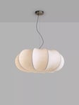 John Lewis Silk Fibre Oversize Pendant Ceiling Light, White