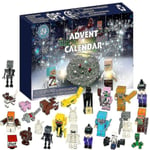 Adventtikalenteri Lego Robot Anime Hahmo 24 Kpl/laatikko Robotti Mini Pvc Malli Nukke Lapset Joulu Halloween Lelu Lahja