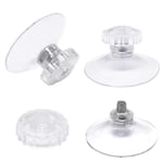 Set med 30 sugproppar med gänga och räfflade muttrar 45 mm, transparenta, för bil, camping, fönster, solskydd-CE