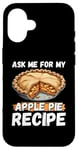 Coque pour iPhone 16 Nourriture pour tarte aux pommes