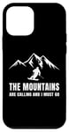 Coque pour iPhone 12 mini The Mountains Are Calling And I Must Go Skier Ski Men