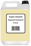 5 Litres Harry Harvey Rapeseed Cooking Oil vegetable cafe restaurant Frying 5L