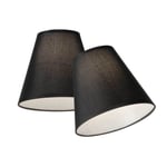 TEXTILSKÄRM Lampskärm 2-Pack 10/19,5cm Svart