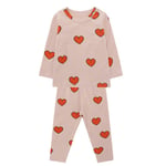 HINK Baby Clothing Set,Toddler Kids Baby Love Moon Print Pajamas Sleepwear Tops Pants Outfits Sets 2-3 Years Red Girls Outfits & Set For Baby Valentine'S Day Easter Gift