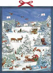 Winter Wonderland Advent Calendar with 24 pop up decorations 47 x 59 cm