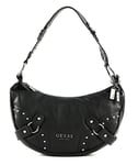 GUESS Women's Natalya hobo, Shoulder Bag, Black, One Size