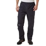 Berghaus Men's Hillwalker Gore-Tex Waterproof Trousers, Durable, Comfortable Rain Pants, Black, S Long (33 Inches)