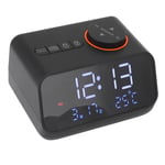 GB (Black)Alarm Clock Radio LED Digital Alarm Clock With FM Radio Music Temperat