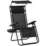 Zero Gravity Chair Adjustable Patio Lounge with Cup Holder