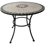 Table avec décor mosaïque 'Aurora' ø Cm 80 x H.70