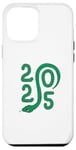 Coque pour iPhone 12 Pro Max Bonne année chinoise - Symbole serpent vert Nouvel An 2025