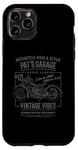 Coque pour iPhone 11 Pro Pat's Garage Design de moto pour le nom Pat