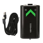 Kontrollbatteripaket 5550mAh Uppladdningsbart batteripaket med 10ft USB C-laddningskabel lämplig för Xbox One lämplig för Xbox Series-YM-HD