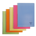 Cahier Spirale A4 100 Pg.seyes Pers Couleurs Assorties Clairefontaine