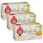 Teapot White Tea Jasmine Mild in Flavor 20 Tea Bags 25g 3 Pack