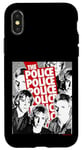 Coque pour iPhone X/XS Logo du groupe The Police Red Repeat