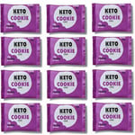 Keto Collective Keto Cookies I 1.5g Net Carbs I 30g x 12 I Keto Snacks I Low Sugar I Made with Real Butter I High Fibre I Low Carb Snacks, Gluten Free Cookies (Choc)