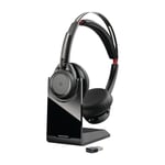 Poly B825-M Voyager Focus Uc Stereo Bluetooth-headset med stativ