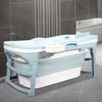 Swanew - Baignoire Pliable Baignoire Pliante Portable pp+tpe Pliable avec Poignée 118x60x50cm pour Enfant et Adulte