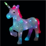 Fééric Lights And Christmas - Déco lumineuse Licorne 40 led à variation de couleur h 40 cm - Feeric Christmas